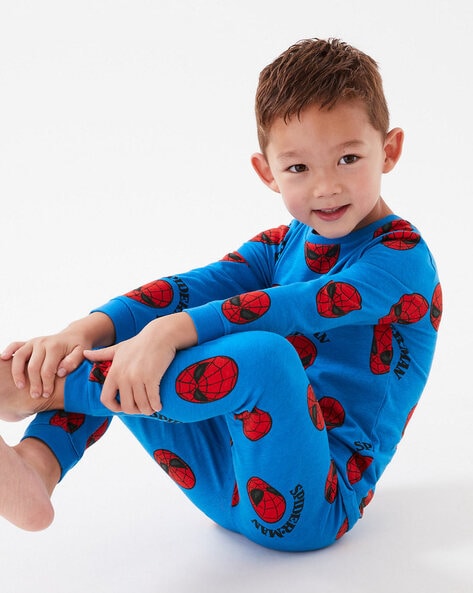 Buy Blue Nightsuit Sets for Boys by Marks Spencer Online Ajio