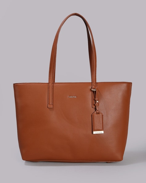 Calvin klein tan online purse