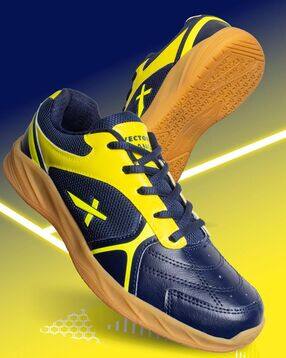 vector x Logo Print Round-Toe Basketball Shoes with Lace-Fastening-picture-16