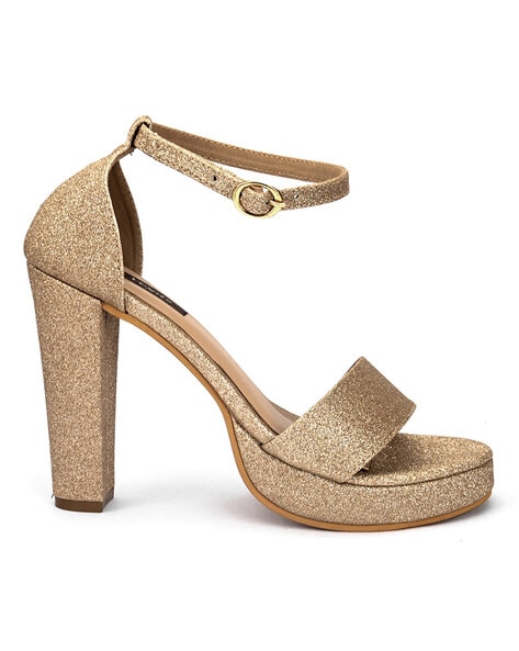 Gold best sale sparkle sandals