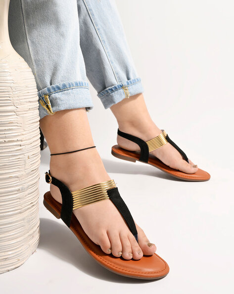 Sandals with strap online on back