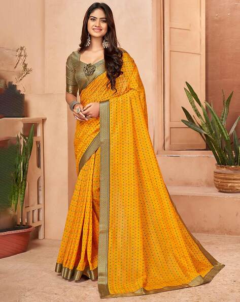 Buy Yellow Sarees for Women by Ri-wah Online