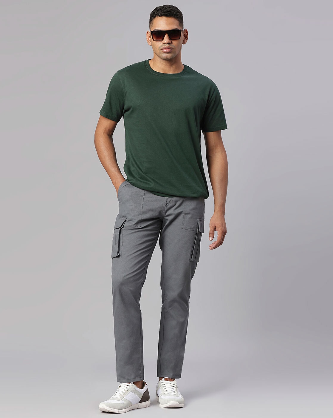 Buy Olive Trousers & Pants for Men by Hubberholme Online | Ajio.com