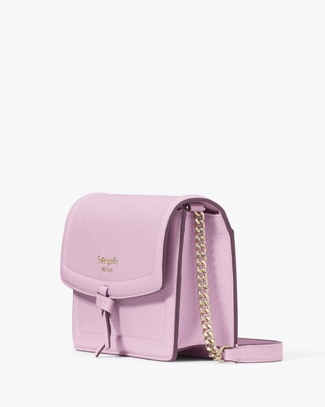 KATE SPADE Plum Purple SAFFIANO domed satchel handbag~purse & satin dust  bag | eBay