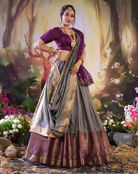 Purple and Violet Lehenga - Buy Purple Color Lehenga Choli Online