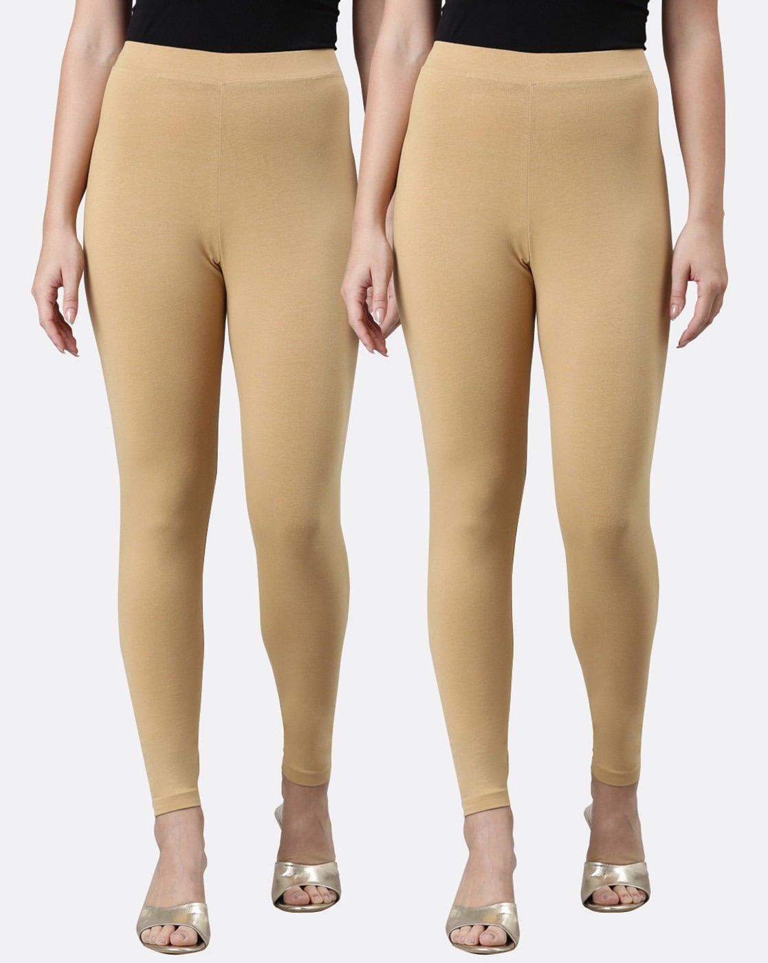 Buy Beige Leggings for Women by Kryptic Online