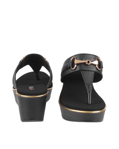 Gucci black online wedges