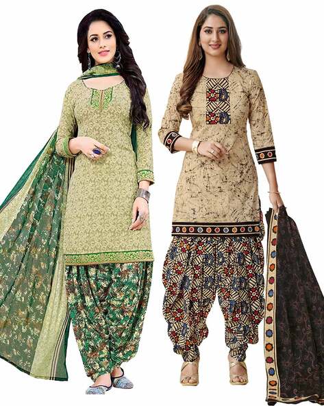 Buy Multi Dress Material for Women by REYA Online | Ajio.com