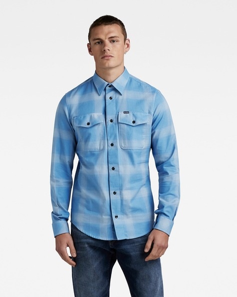 G star best sale raw blue shirt