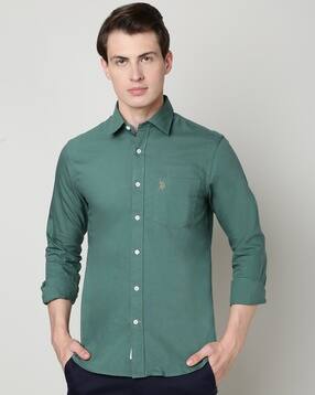u.s. polo assn. Tailored Fit Shirt with Embroidered Logo-picture-37