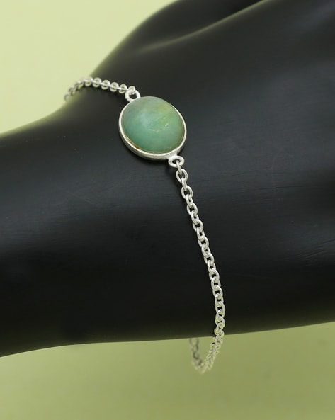 Dainty Aquamarine Bracelet in Sterling Silver, March Birthstone nft –  Dainty Rocks Jewellery