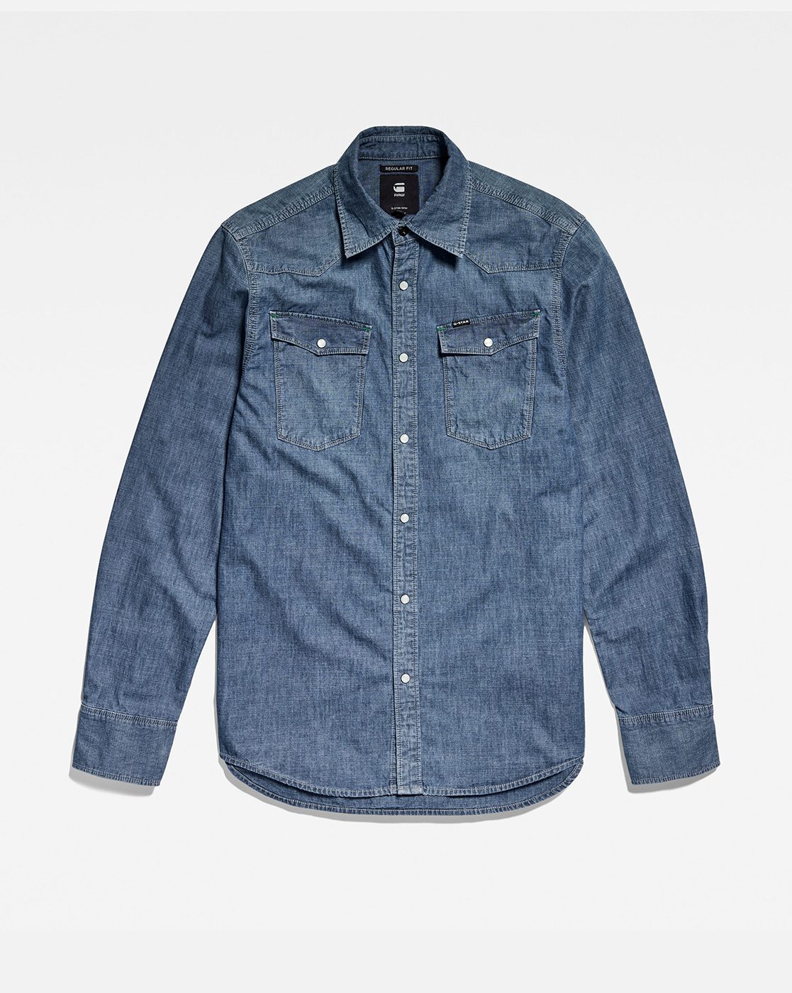 Raw denim military shirt by Firm Clothing | The Secret Label