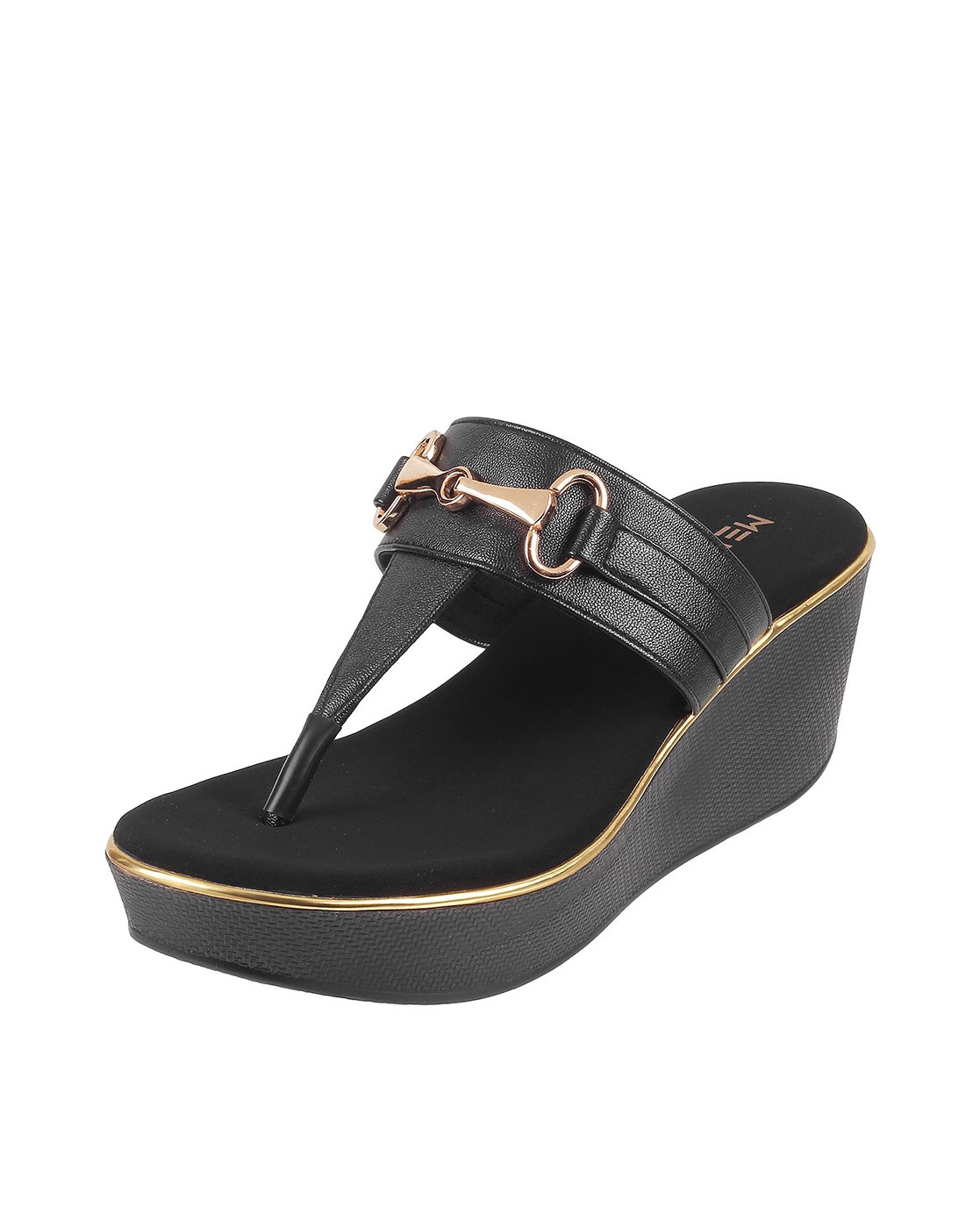 Buy Black Flat Sandals for Women by Everqupid Online | Ajio.com