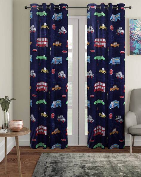 Cortina Eyelet Curtain Set of 2 Decorative Door Curtains