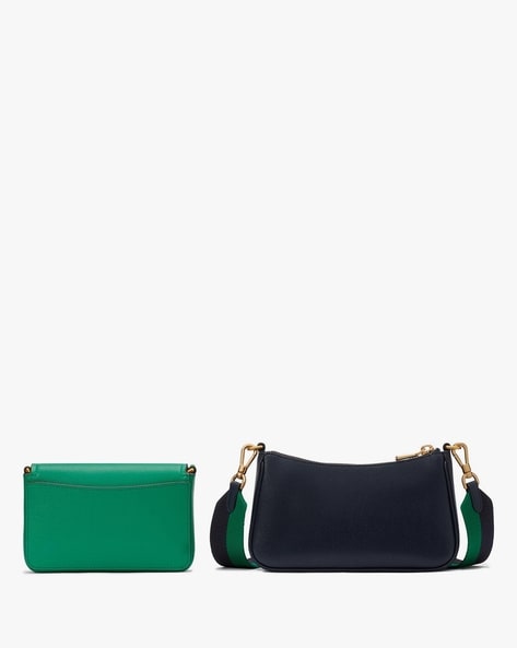 Buy KATE SPADE Double Up Colorblock Crossbody, Green & Blue Color Women