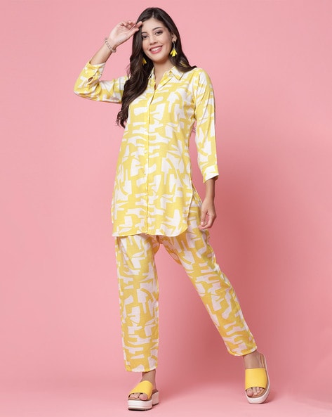 Buy Yellow Suit Sets for Women by Clora Creation Online