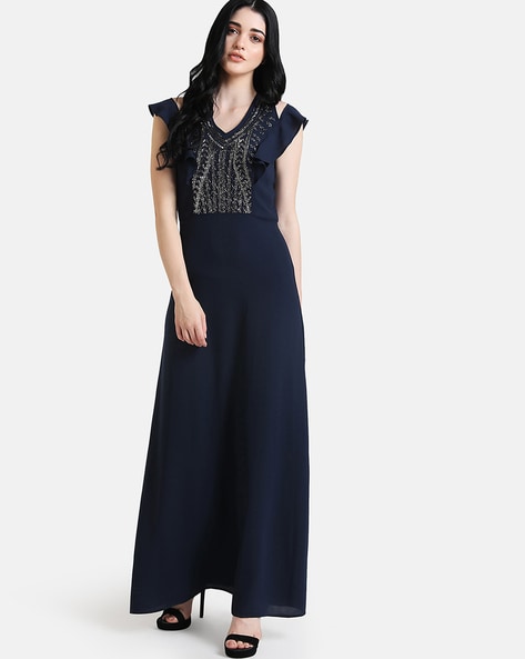 Buy Kazo Purple Embellished Maxi Dress for Women's Online @ Tata CLiQ