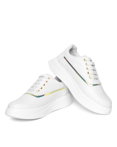 Buy Gold Casual Shoes for Women by BELLA TOES Online