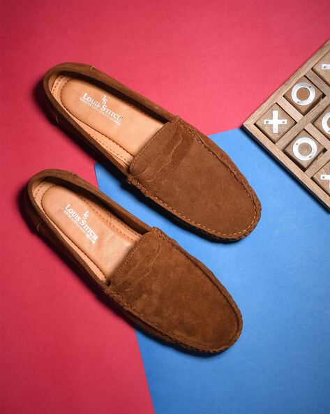 Louis Vuitton Brown Suede Loafers