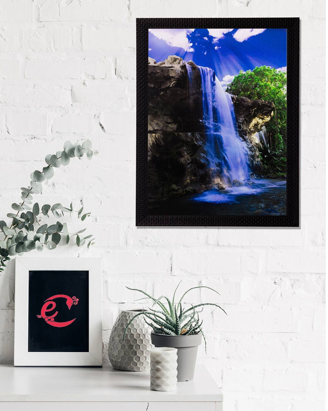 waterfall wall art