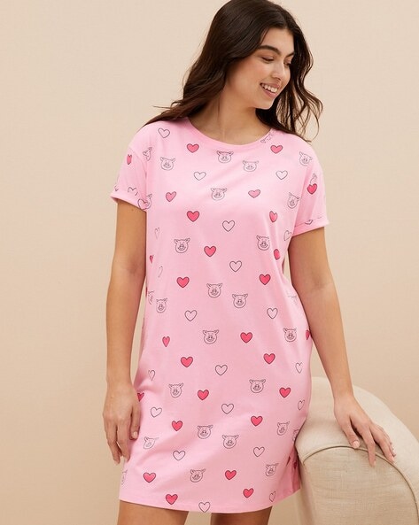 Buy Pink Night&LoungeWearSets for Women by ADORENITE Online | Ajio.com