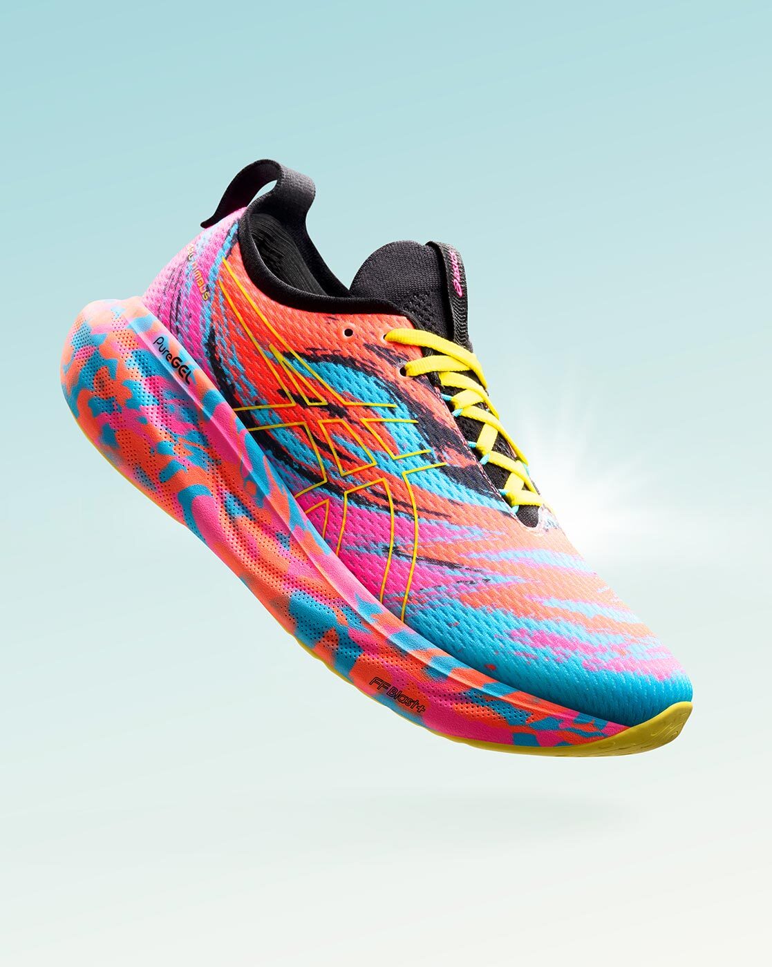 Asics colorful running shoes online