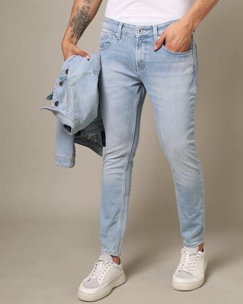 Spykar Men Low-Rise Skinny Fit Jeans