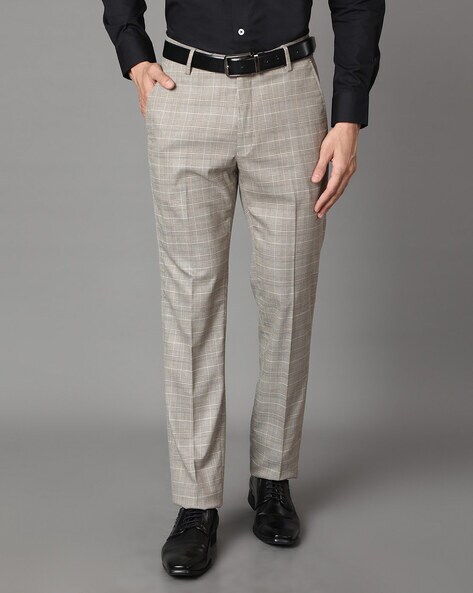 2/40 Polyester+Viscose Tweed Base Fabric Vandnam Slim Fit Checks Trousers  at Rs 420/piece in Bhilwara