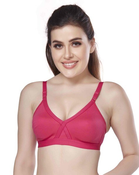 Non-Padded Push-Up Bra with Back Closure