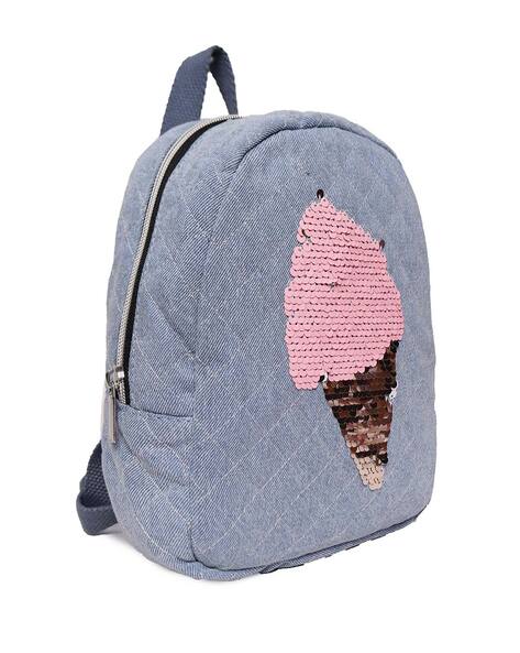 Rhea Medium Frayed Denim Backpack | Michael Kors