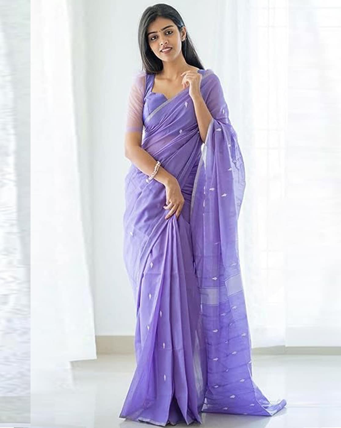 Crepe Silk Ready to Wear Saree – Yes We Shop