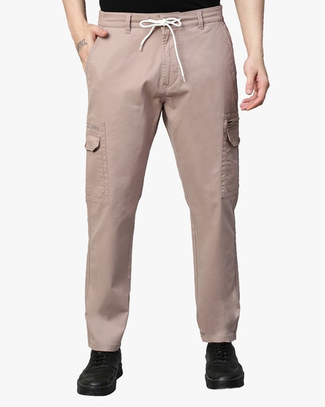 High Waisted Cargo Pants - Pink Wash | Manière De Voir USA