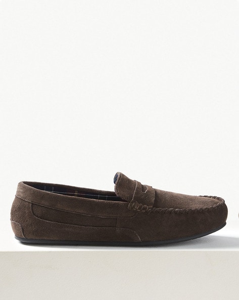 M&s mens tan sales boat shoes