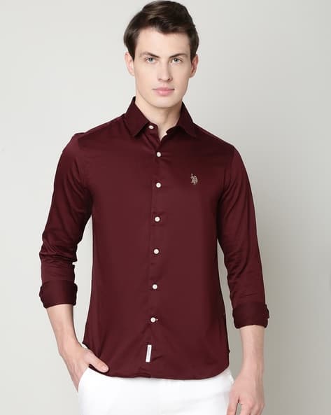 U.S. Polo Assn. Tailored Fit Shirt with Logo Embroidery