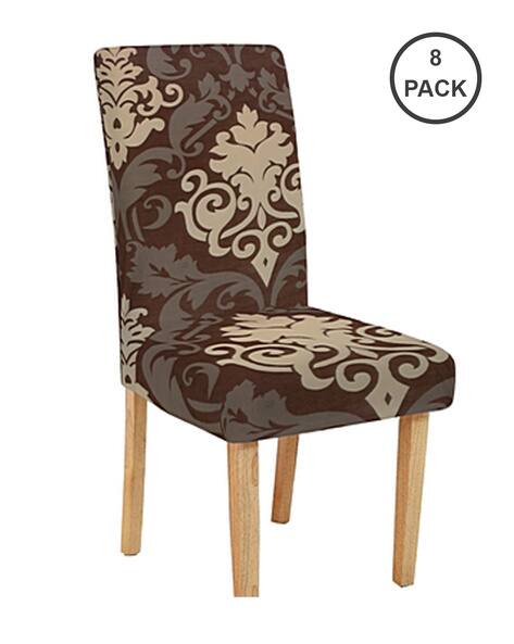 Cortina Eyelet Curtain Set of 8  Slipcover Washable Chair Covers