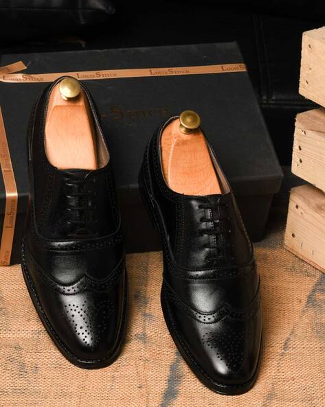 Buy Obsidian Black Formal Shoes for Men by LOUIS STITCH Online