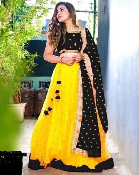Divine Black Khaki Indian Pakistani Bridal Lehenga In Velvet SRSA33050 –  ShreeFashionWear