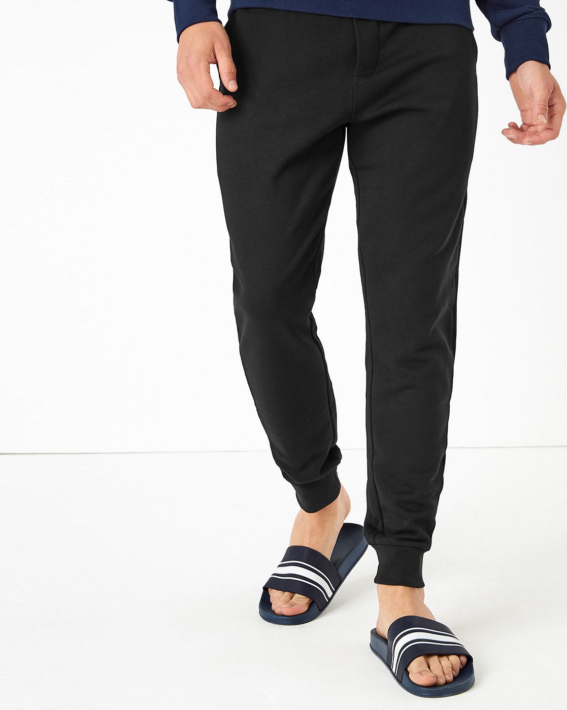 Buy Black Trousers & Pants for Men by Marks & Spencer Online