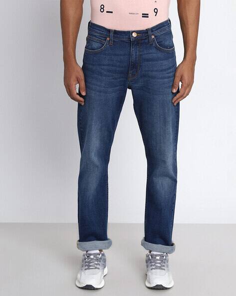 Tapered Fit Jeans with 5-Pocket Styling