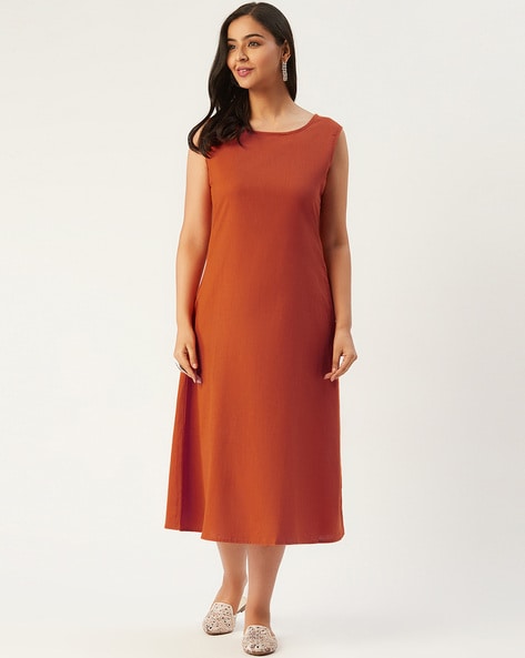 Buy Orange Dresses for Women by Cover Story Online | Ajio.com