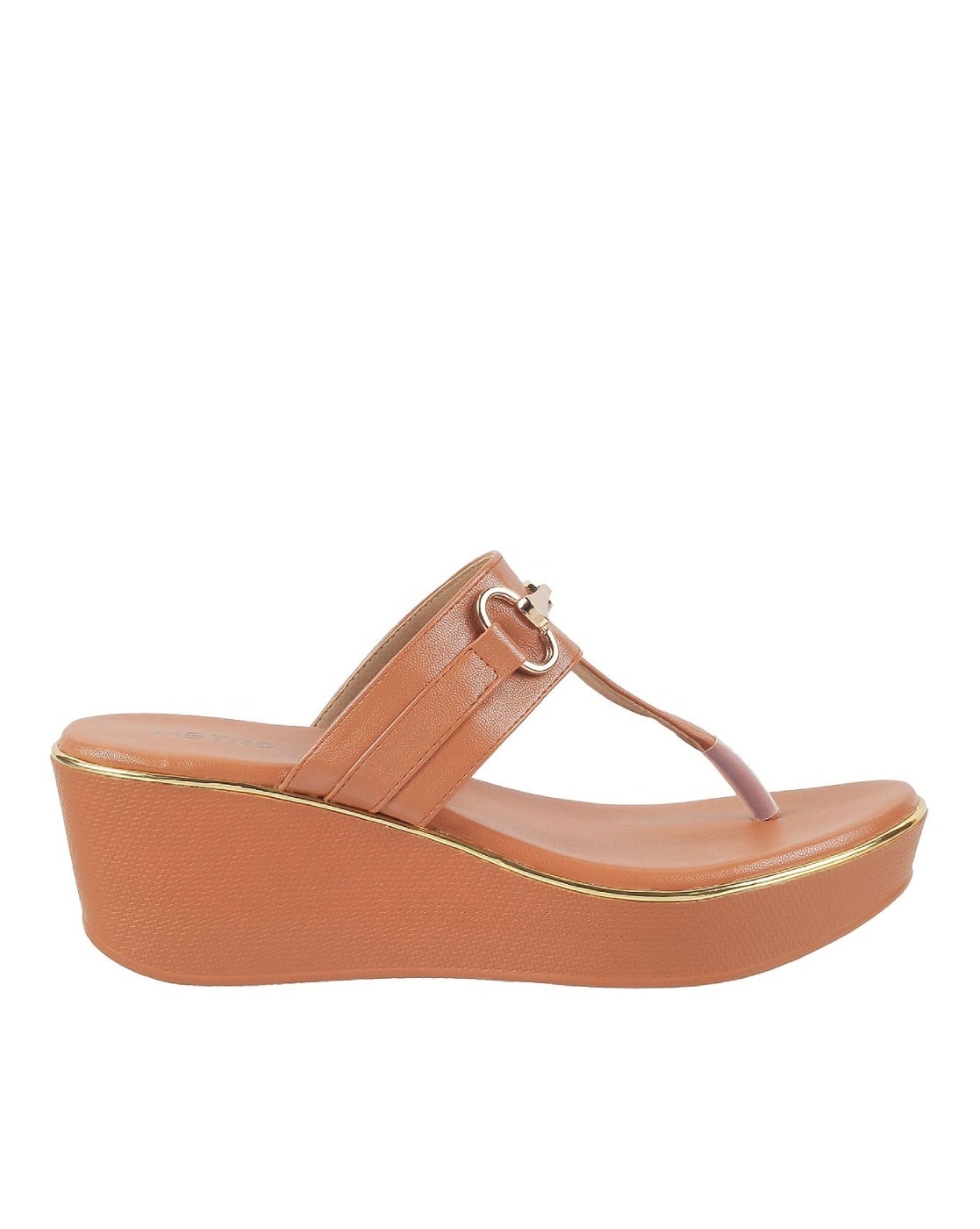 Buy Tan Heeled Sandals for Women by Metro Online | Ajio.com