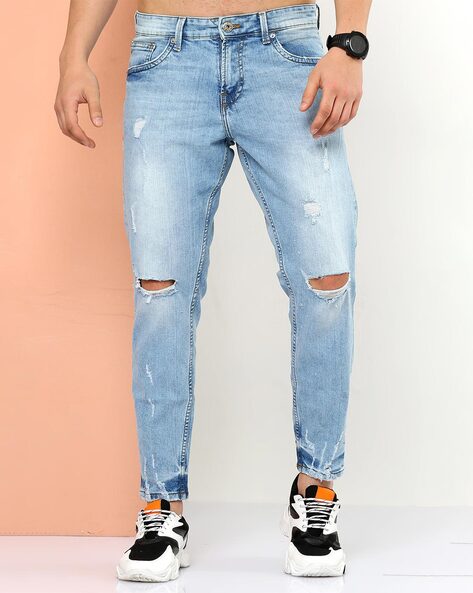 Buy Blue Jeans for Men by Badmaash Online