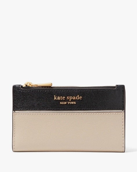 Buy KATE SPADE Morgan Colourblock Small Slim Bi Fold Wallet Nude