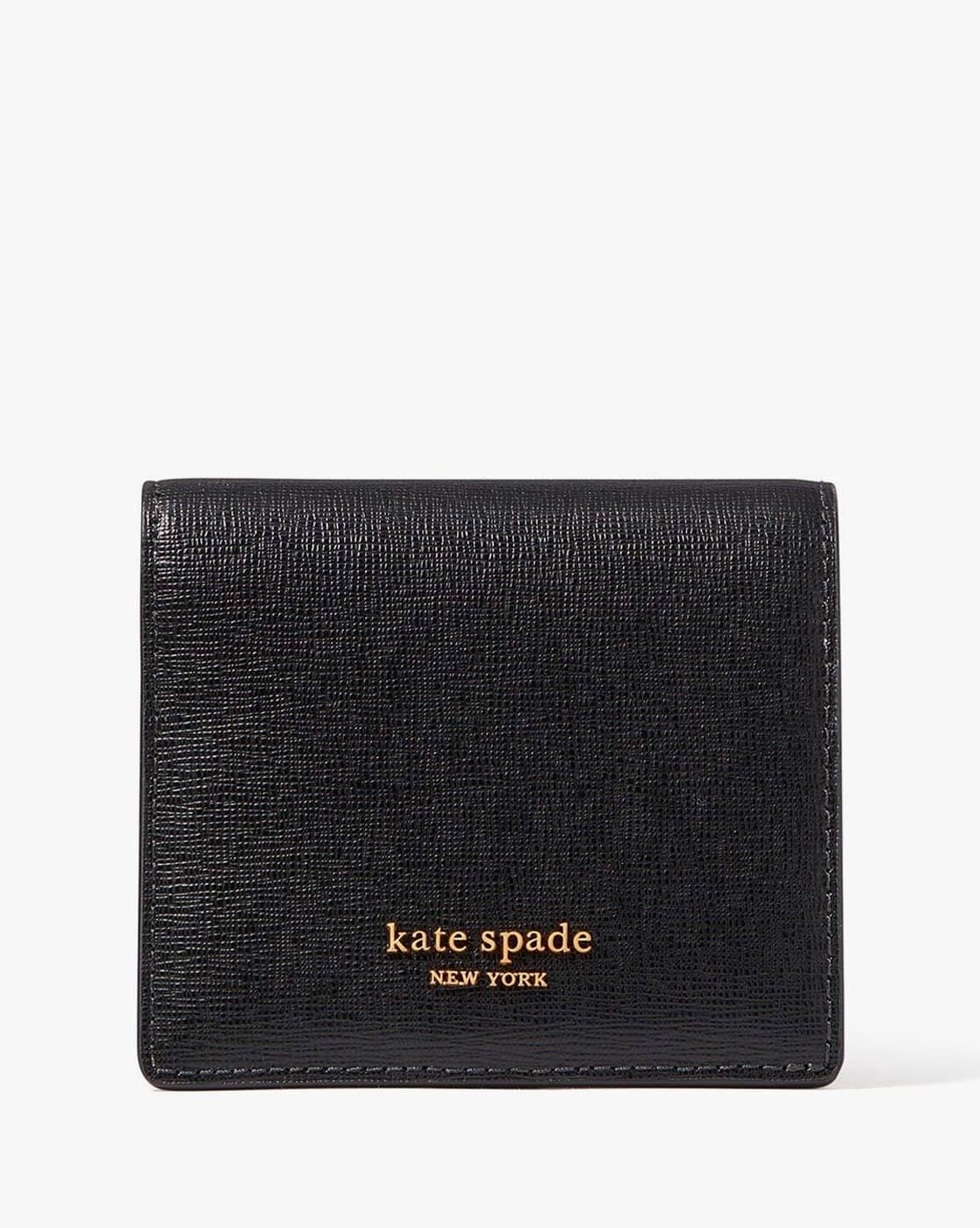 Buy KATE SPADE Morgan Small Bi-Fold Wallet Black Color Women