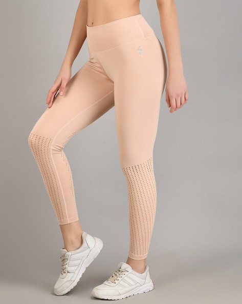 Pink Self Design Leggings - Buy Pink Self Design Leggings online in India