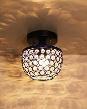 homesake Semi Crystal Flush Mount Ceiling Light-picture-10