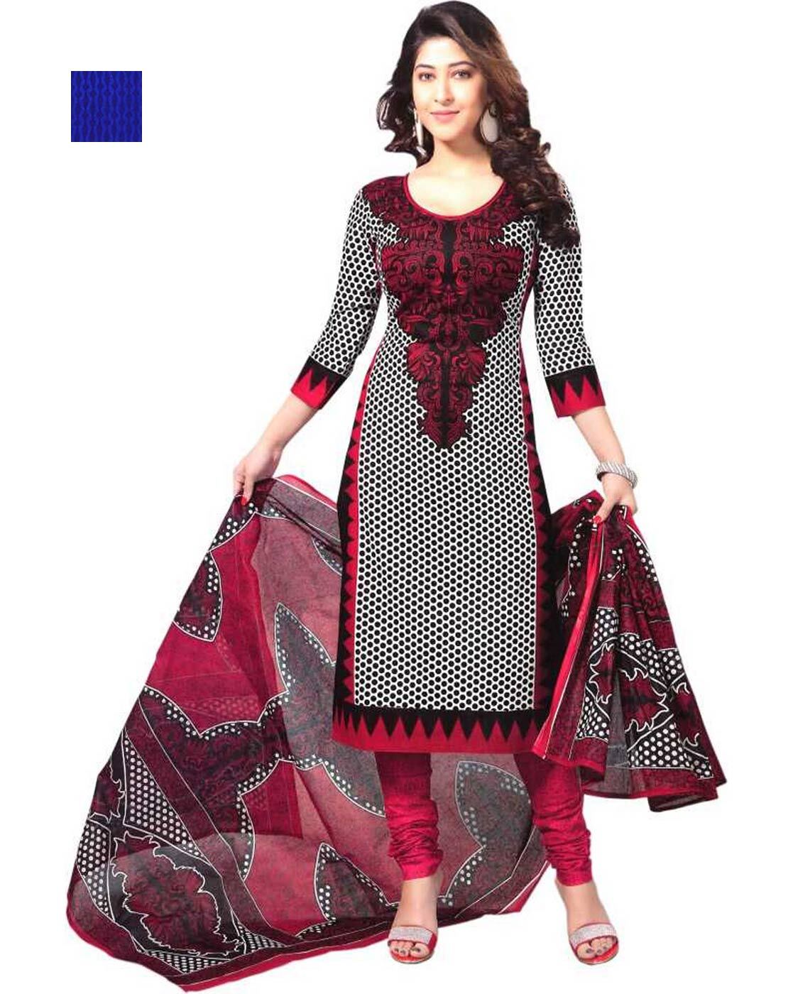 Buy Red Dress Material for Women by ANAND Online | Ajio.com