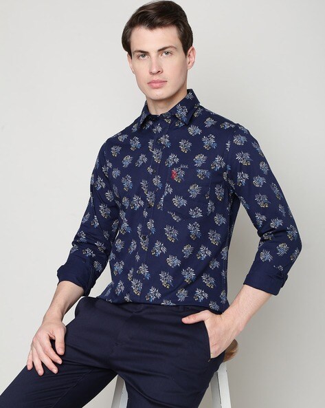 Buy Navy Blue Shirts for Men by U.S. Polo Assn. Online