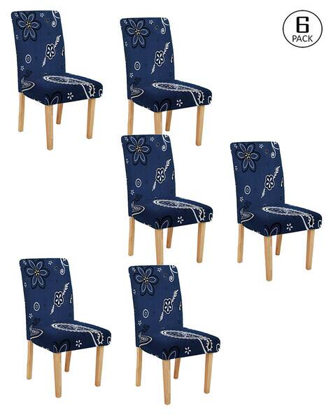 Cortina Eyelet Curtain Pack of 6 Printed Washable Chaircovers
