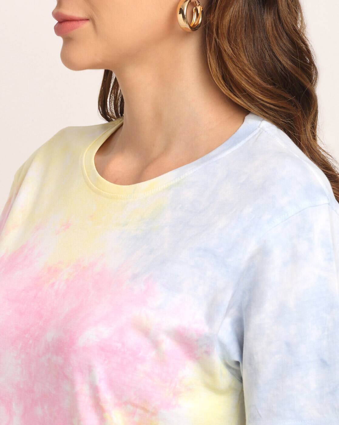 tie dye t shirt ajio